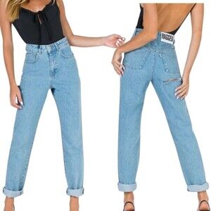NWT The Ragged Priest High Rise Butt Cut Denim‎ blue Jeans Women’s Size 34